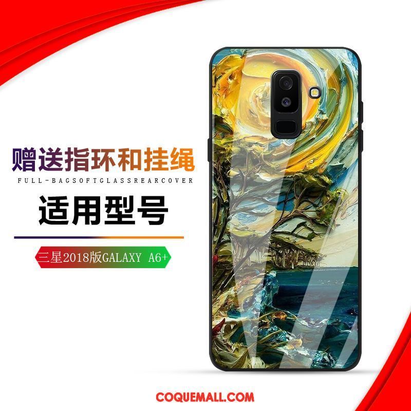 Étui Samsung Galaxy A6 Étoile Jaune Tendance, Coque Samsung Galaxy A6 Incassable Protection