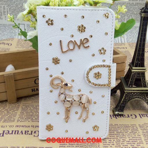 Étui Samsung Galaxy A6+ Étoile Petit Téléphone Portable, Coque Samsung Galaxy A6+ Strass Noir Beige