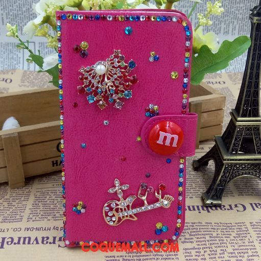 Étui Samsung Galaxy A6+ Étoile Petit Téléphone Portable, Coque Samsung Galaxy A6+ Strass Noir Beige