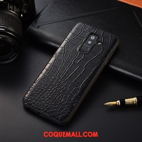 Étui Samsung Galaxy A6+ Étoile Protection Étui En Cuir, Coque Samsung Galaxy A6+ Crocodile Modèle Tout Compris