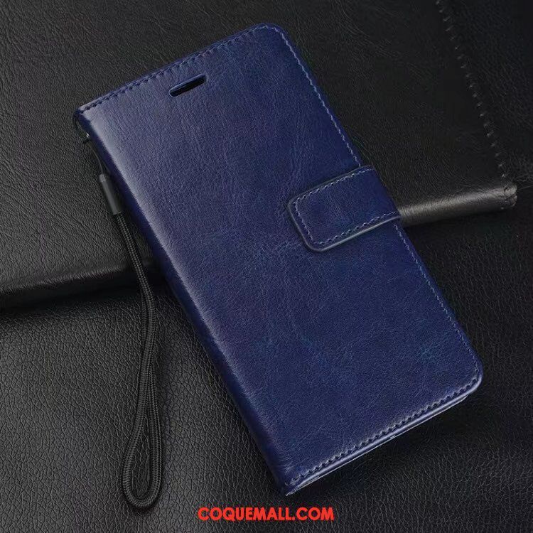 Étui Samsung Galaxy A6 Étoile Étui En Cuir Bleu, Coque Samsung Galaxy A6 Protection Téléphone Portable