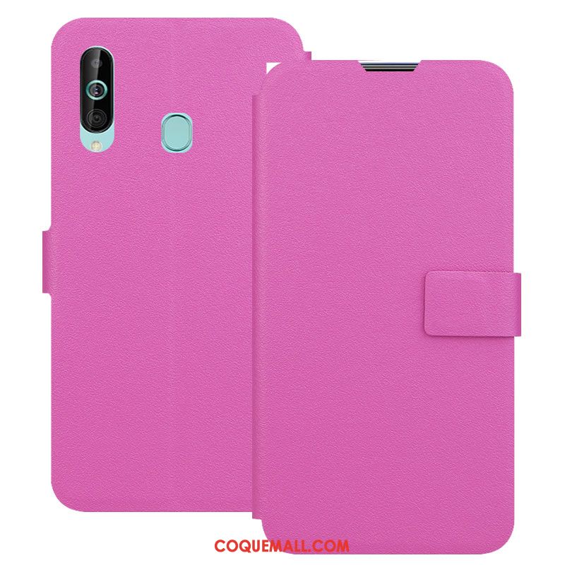 Étui Samsung Galaxy A60 Boucle Magnétique En Cuir Or, Coque Samsung Galaxy A60 Protection Étoile