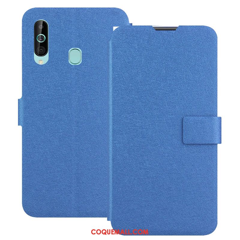 Étui Samsung Galaxy A60 Boucle Magnétique En Cuir Or, Coque Samsung Galaxy A60 Protection Étoile