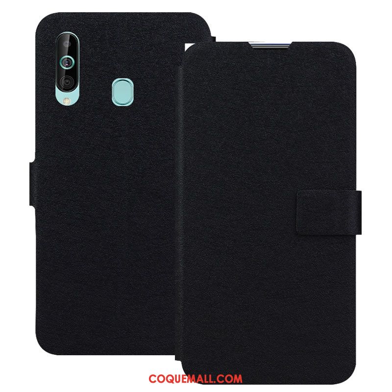 Étui Samsung Galaxy A60 Boucle Magnétique En Cuir Or, Coque Samsung Galaxy A60 Protection Étoile