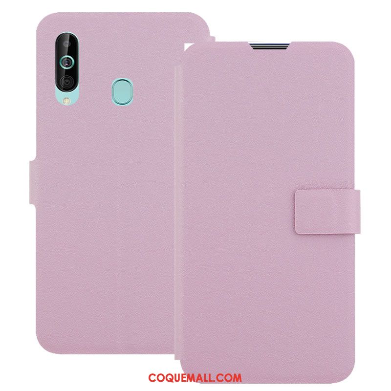 Étui Samsung Galaxy A60 Boucle Magnétique En Cuir Or, Coque Samsung Galaxy A60 Protection Étoile