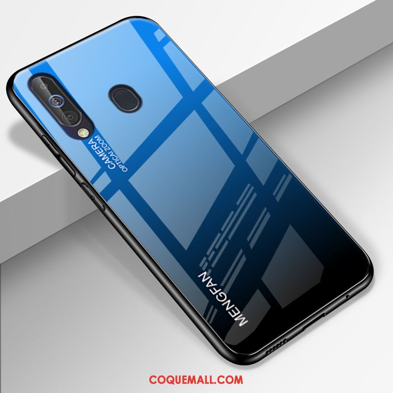 Étui Samsung Galaxy A60 Dégradé Téléphone Portable Verre, Coque Samsung Galaxy A60 Protection Tendance