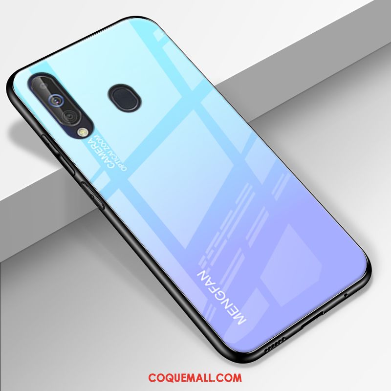 Étui Samsung Galaxy A60 Dégradé Téléphone Portable Verre, Coque Samsung Galaxy A60 Protection Tendance