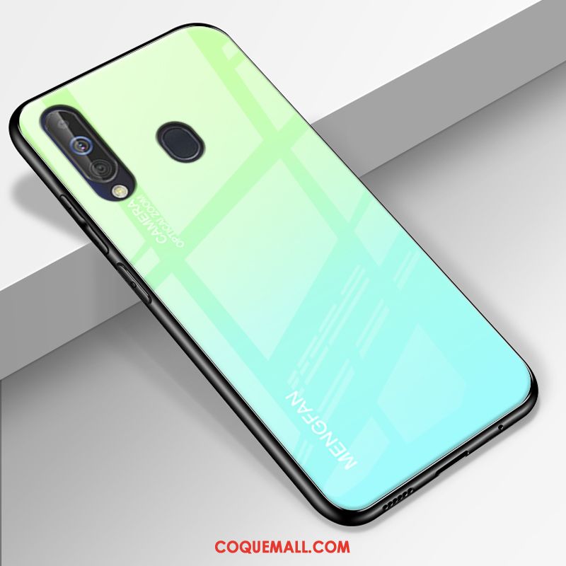 Étui Samsung Galaxy A60 Dégradé Téléphone Portable Verre, Coque Samsung Galaxy A60 Protection Tendance