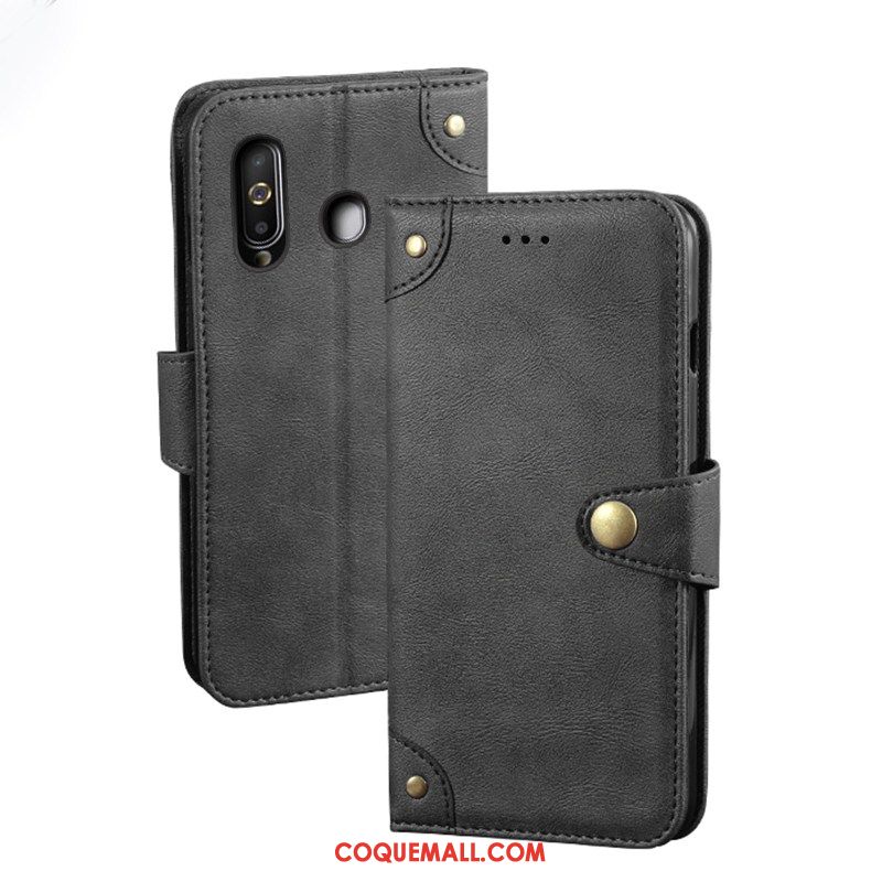 Étui Samsung Galaxy A60 En Cuir Téléphone Portable Créatif, Coque Samsung Galaxy A60 Carte Étoile