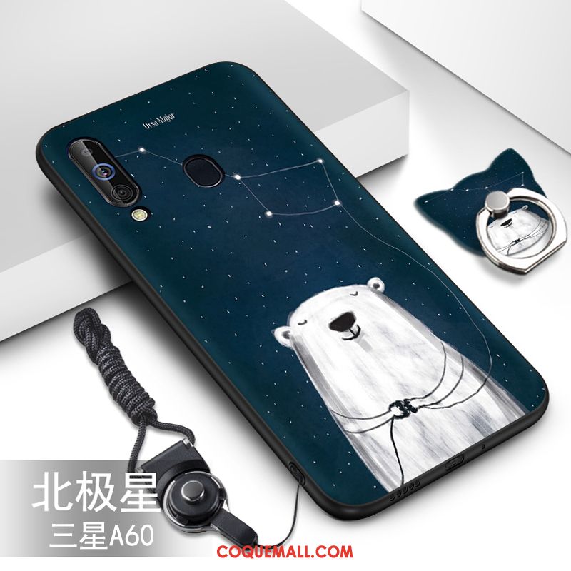 Étui Samsung Galaxy A60 Fluide Doux Dessin Animé Protection, Coque Samsung Galaxy A60 Étoile Incassable