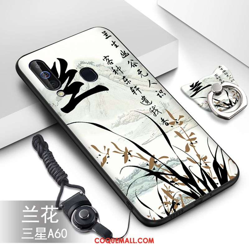 Étui Samsung Galaxy A60 Fluide Doux Dessin Animé Protection, Coque Samsung Galaxy A60 Étoile Incassable