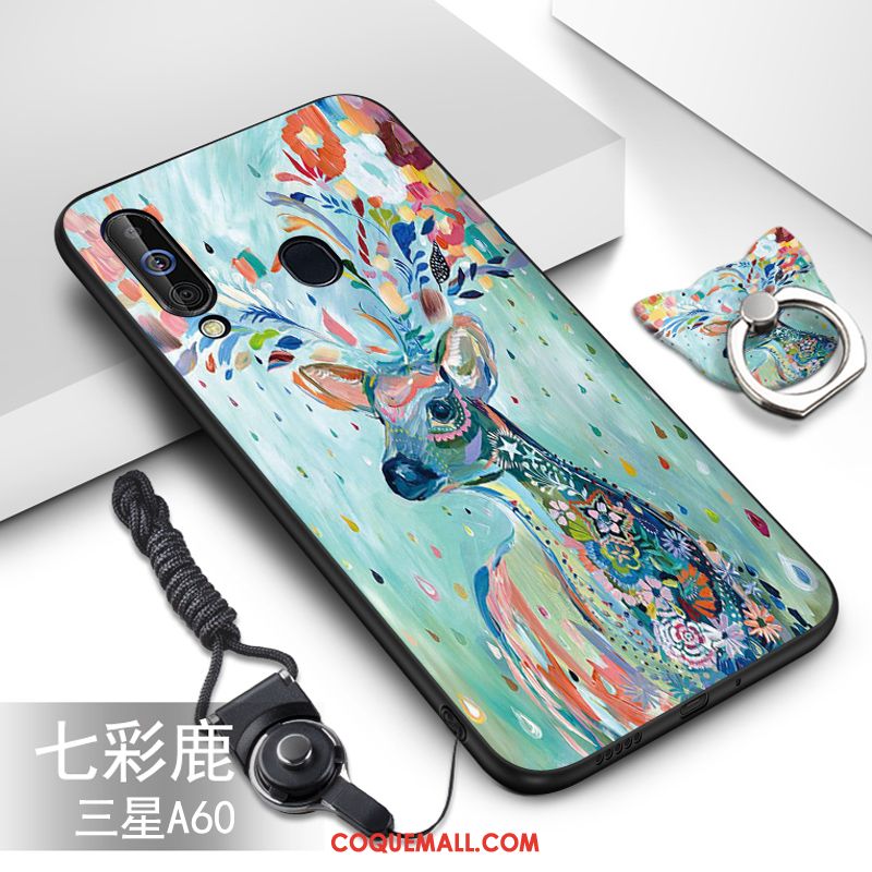 Étui Samsung Galaxy A60 Fluide Doux Dessin Animé Protection, Coque Samsung Galaxy A60 Étoile Incassable