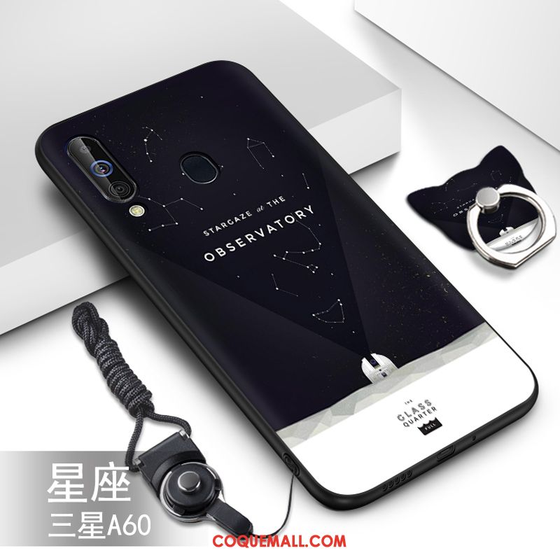 Étui Samsung Galaxy A60 Fluide Doux Dessin Animé Protection, Coque Samsung Galaxy A60 Étoile Incassable
