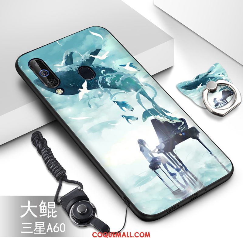 Étui Samsung Galaxy A60 Fluide Doux Dessin Animé Protection, Coque Samsung Galaxy A60 Étoile Incassable