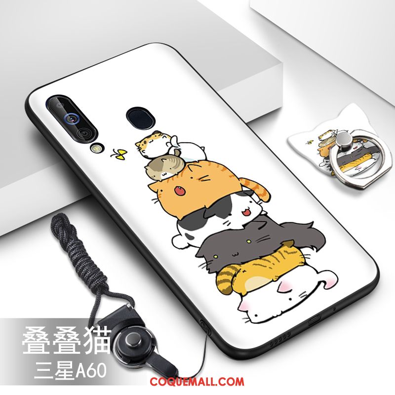 Étui Samsung Galaxy A60 Fluide Doux Dessin Animé Protection, Coque Samsung Galaxy A60 Étoile Incassable