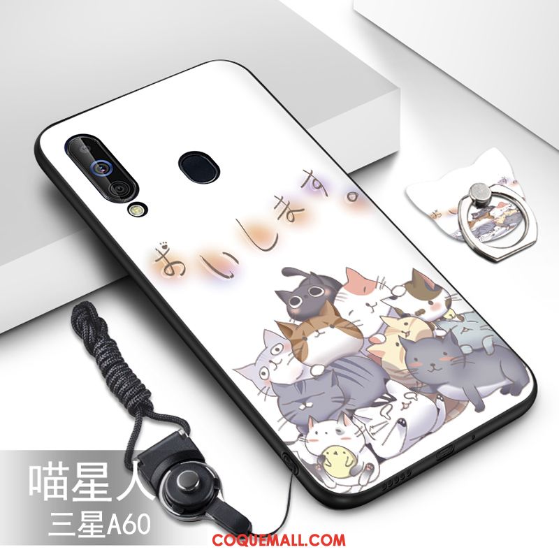 Étui Samsung Galaxy A60 Fluide Doux Dessin Animé Protection, Coque Samsung Galaxy A60 Étoile Incassable