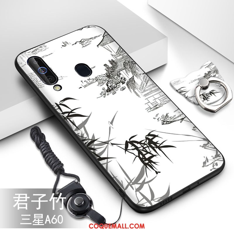 Étui Samsung Galaxy A60 Fluide Doux Dessin Animé Protection, Coque Samsung Galaxy A60 Étoile Incassable