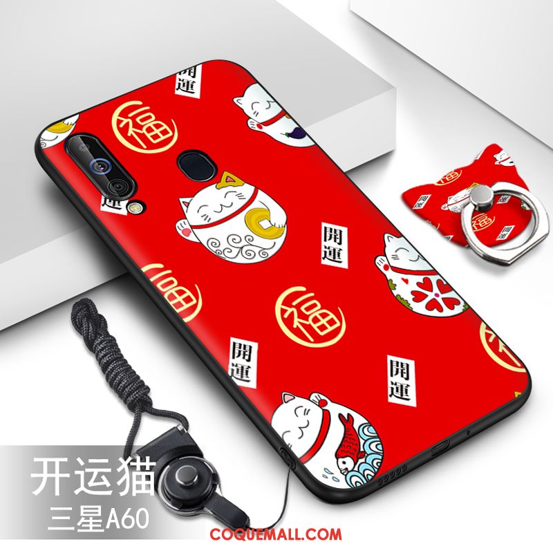 Étui Samsung Galaxy A60 Fluide Doux Dessin Animé Protection, Coque Samsung Galaxy A60 Étoile Incassable