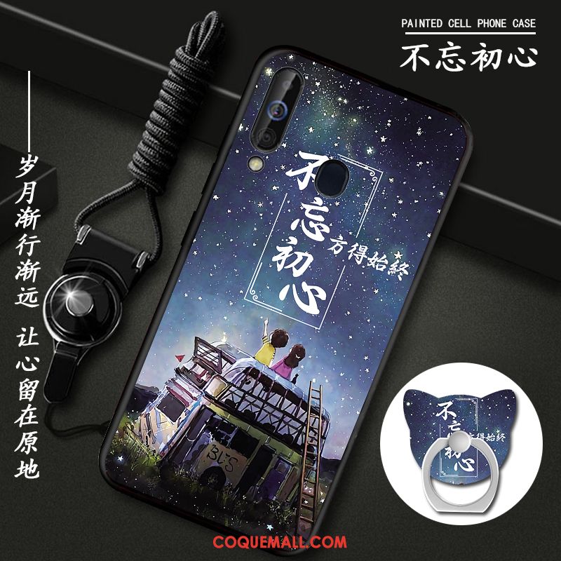 Étui Samsung Galaxy A60 Gris Créatif Nouveau, Coque Samsung Galaxy A60 Étoile Tendance