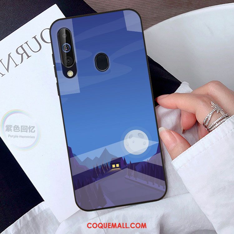 Étui Samsung Galaxy A60 Personnalité Protection Verre, Coque Samsung Galaxy A60 Étoile Miroir