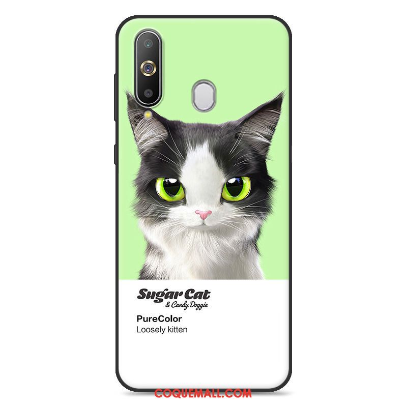 Étui Samsung Galaxy A60 Personnalité Vert Téléphone Portable, Coque Samsung Galaxy A60 Silicone Charmant