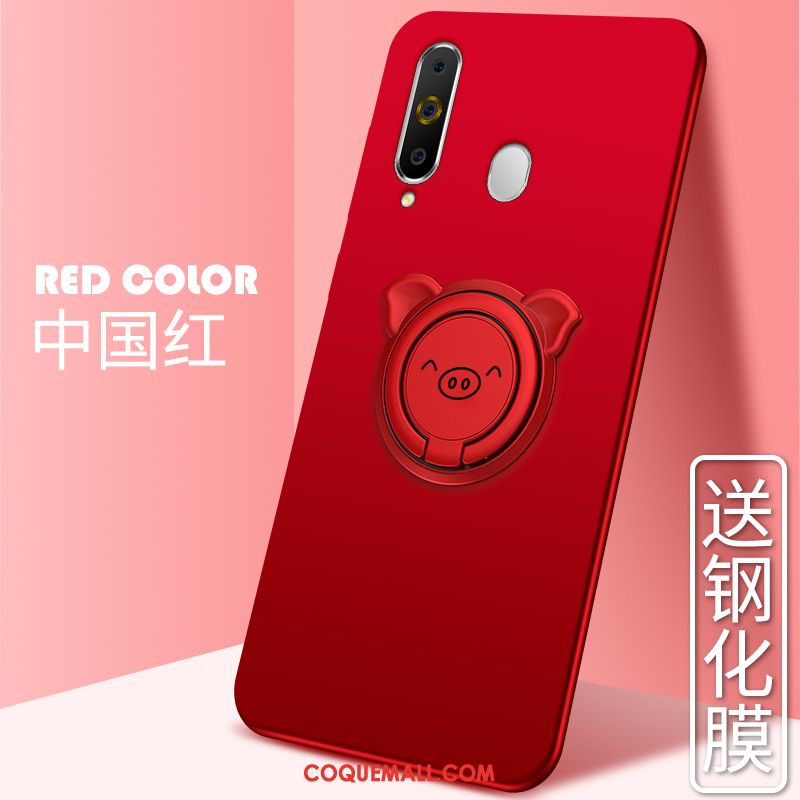 Étui Samsung Galaxy A60 Simple Délavé En Daim Étoile, Coque Samsung Galaxy A60 Tendance Amoureux