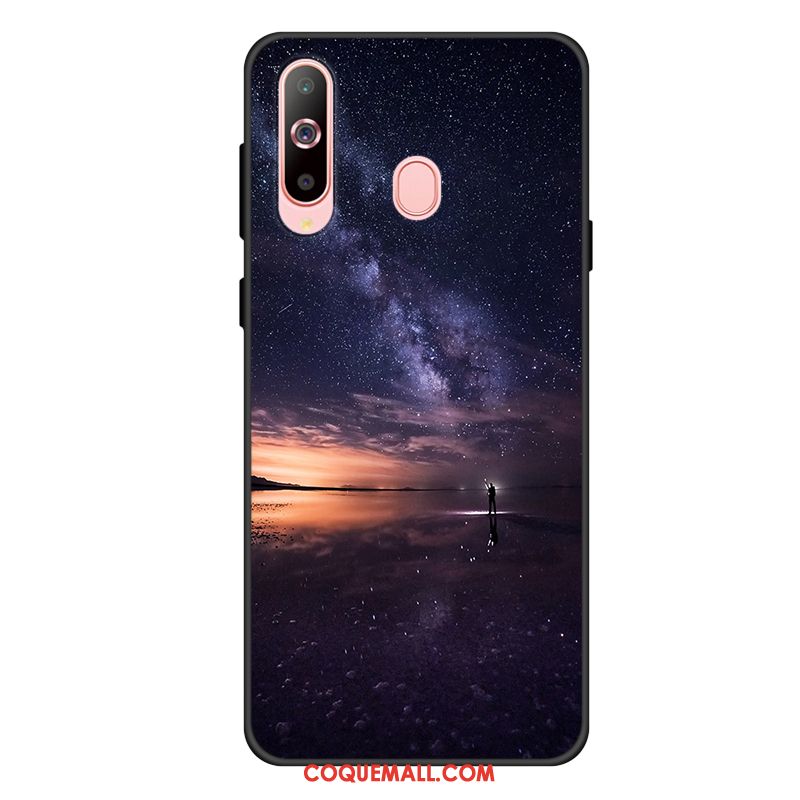 Étui Samsung Galaxy A60 Téléphone Portable Incassable Protection, Coque Samsung Galaxy A60 Étoile Noir