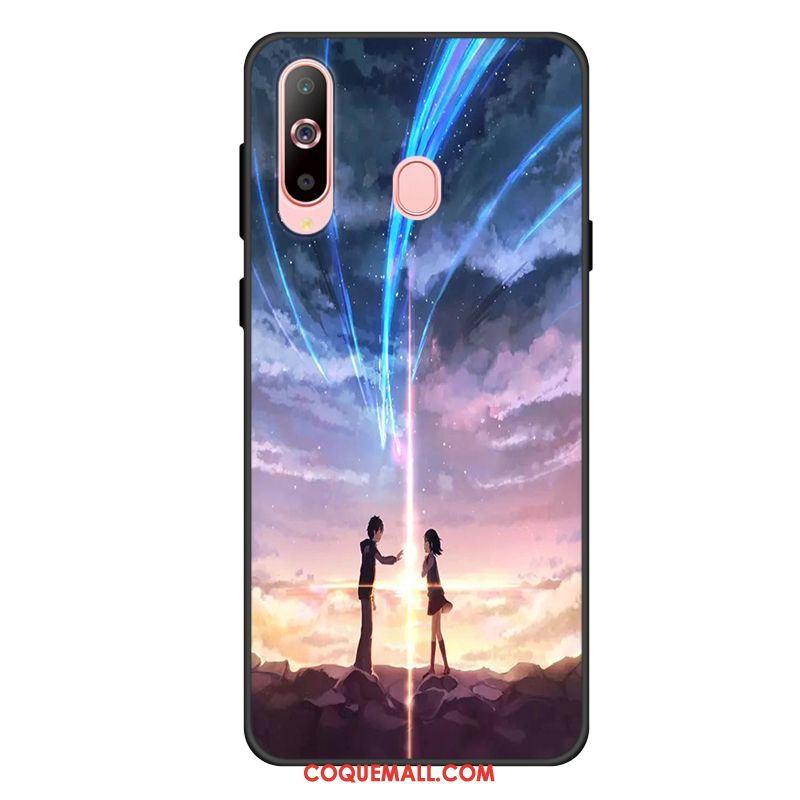 Étui Samsung Galaxy A60 Téléphone Portable Incassable Protection, Coque Samsung Galaxy A60 Étoile Noir