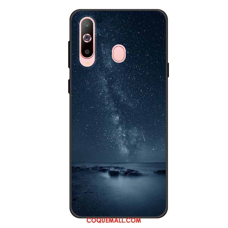 Étui Samsung Galaxy A60 Téléphone Portable Incassable Protection, Coque Samsung Galaxy A60 Étoile Noir