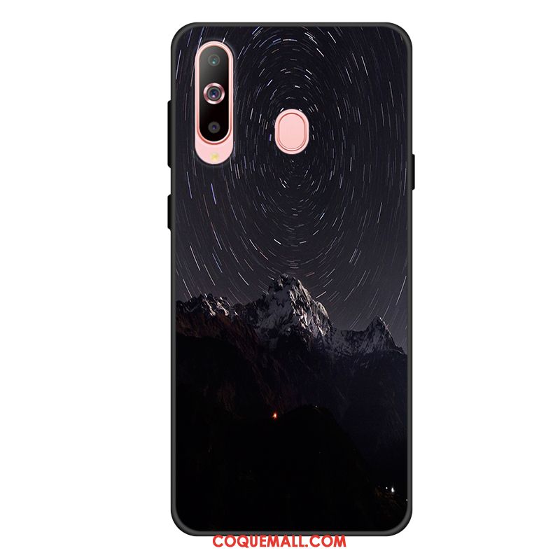 Étui Samsung Galaxy A60 Téléphone Portable Incassable Protection, Coque Samsung Galaxy A60 Étoile Noir