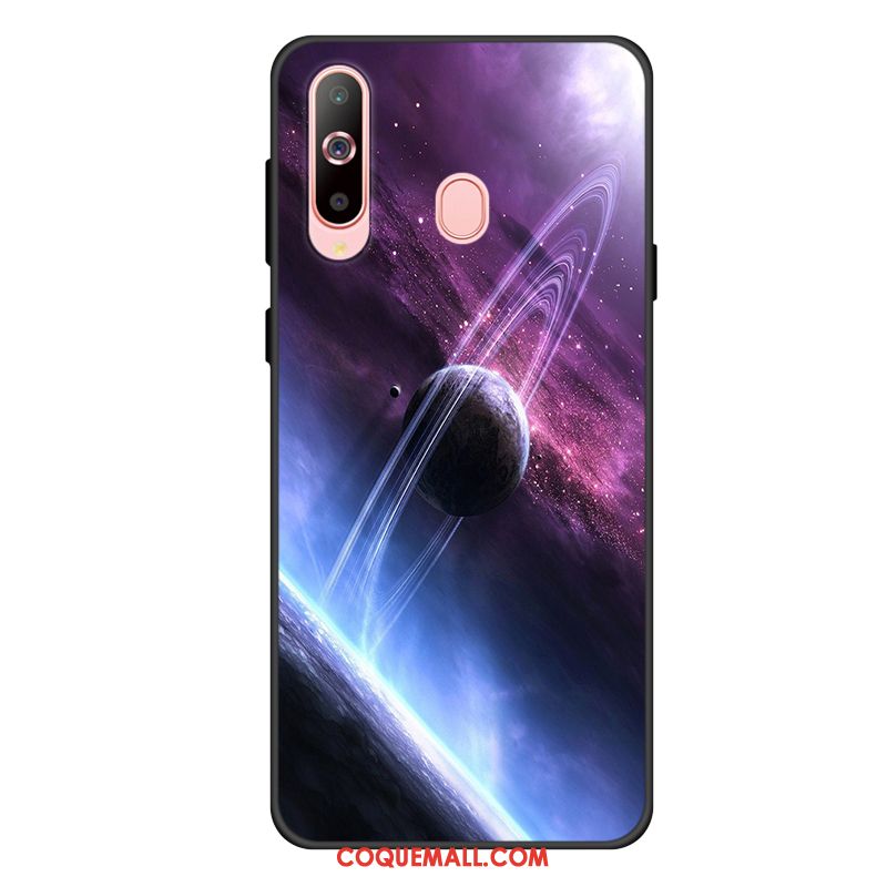 Étui Samsung Galaxy A60 Téléphone Portable Incassable Protection, Coque Samsung Galaxy A60 Étoile Noir