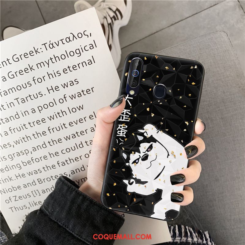 Étui Samsung Galaxy A60 Téléphone Portable Rose Dessin Animé, Coque Samsung Galaxy A60 Tendance Losange