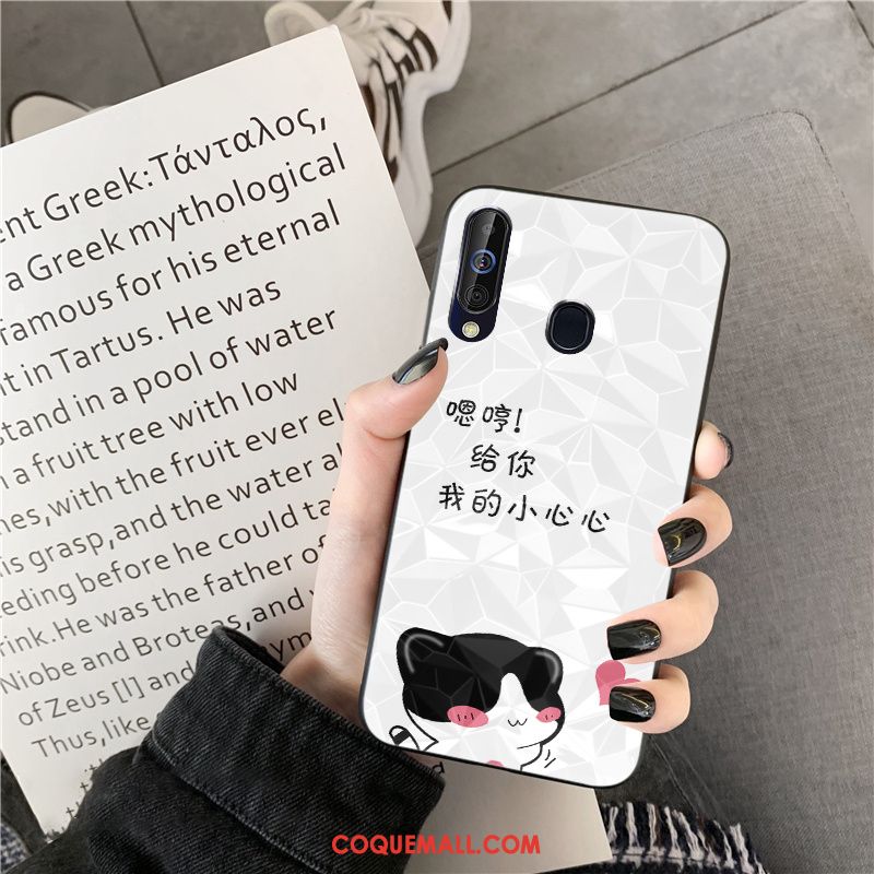 Étui Samsung Galaxy A60 Téléphone Portable Rose Dessin Animé, Coque Samsung Galaxy A60 Tendance Losange