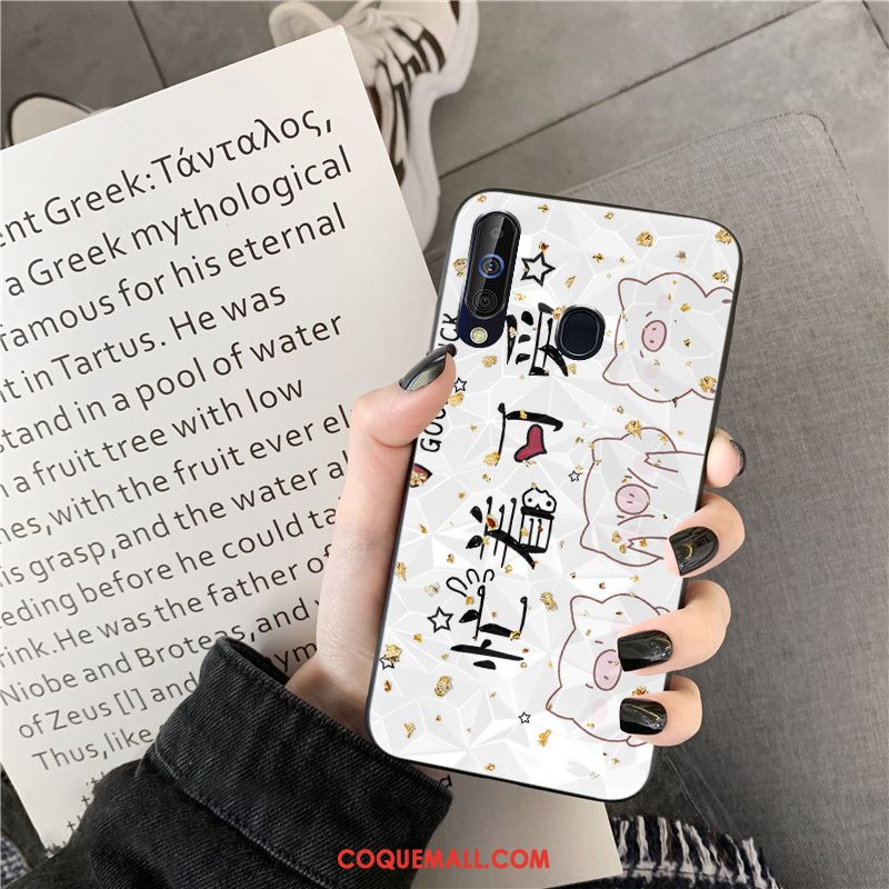 Étui Samsung Galaxy A60 Téléphone Portable Rose Dessin Animé, Coque Samsung Galaxy A60 Tendance Losange