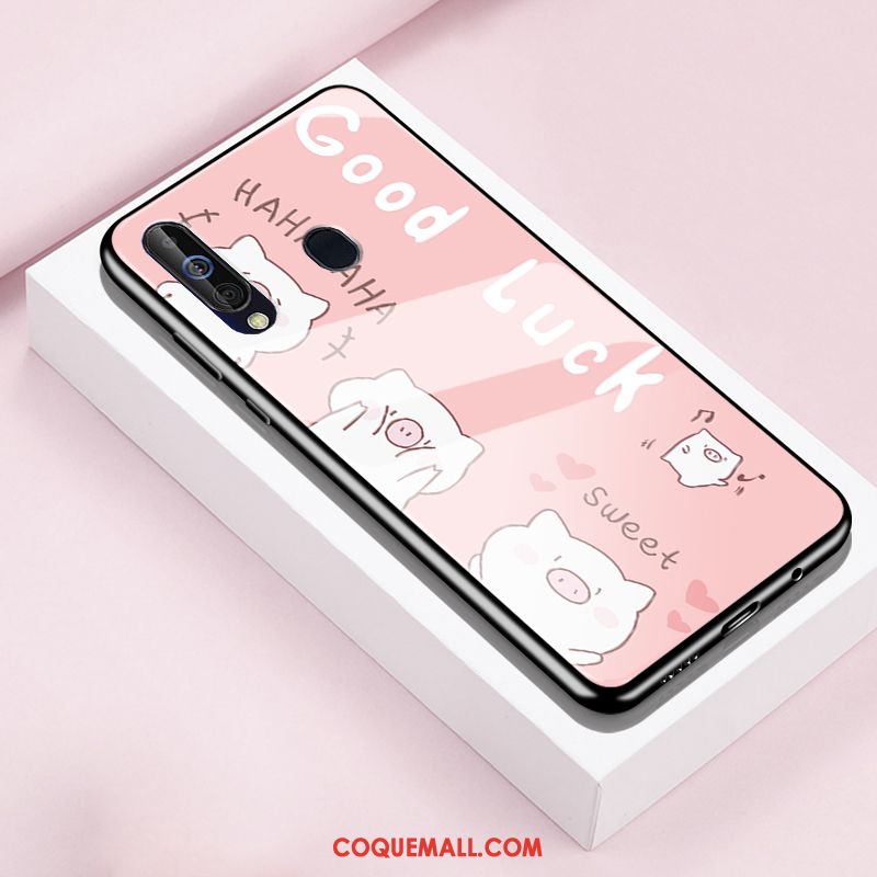 Étui Samsung Galaxy A60 Téléphone Portable Rose Protection, Coque Samsung Galaxy A60 Étoile Créatif