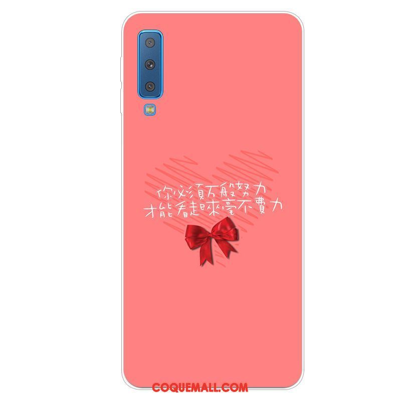 Étui Samsung Galaxy A7 2018 Dessin Animé Fluide Doux Tout Compris, Coque Samsung Galaxy A7 2018 Étoile Silicone