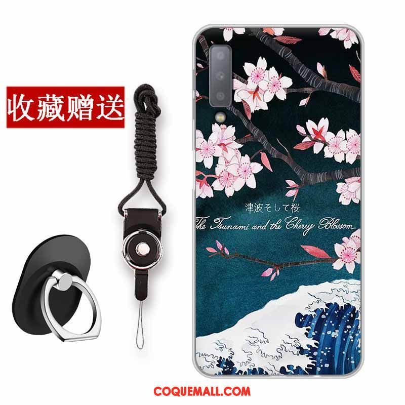 Étui Samsung Galaxy A7 2018 Fluide Doux Frais Créatif, Coque Samsung Galaxy A7 2018 Protection Incassable