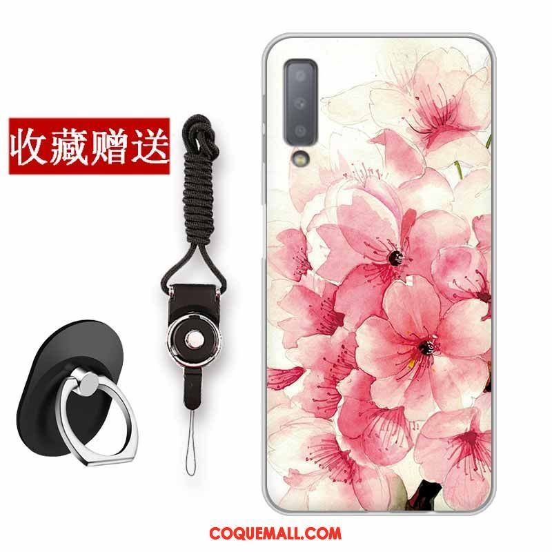 Étui Samsung Galaxy A7 2018 Fluide Doux Frais Créatif, Coque Samsung Galaxy A7 2018 Protection Incassable