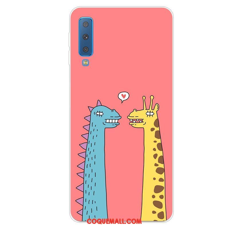 Étui Samsung Galaxy A7 2018 Protection Frais Téléphone Portable, Coque Samsung Galaxy A7 2018 Incassable Charmant