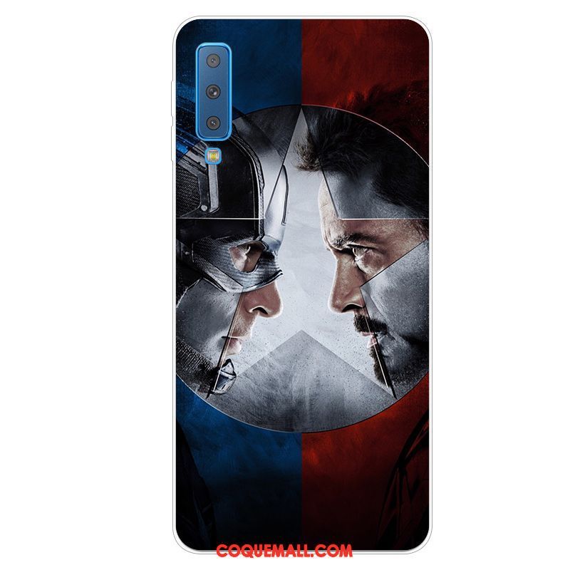 Étui Samsung Galaxy A7 2018 Protection Frais Téléphone Portable, Coque Samsung Galaxy A7 2018 Incassable Charmant