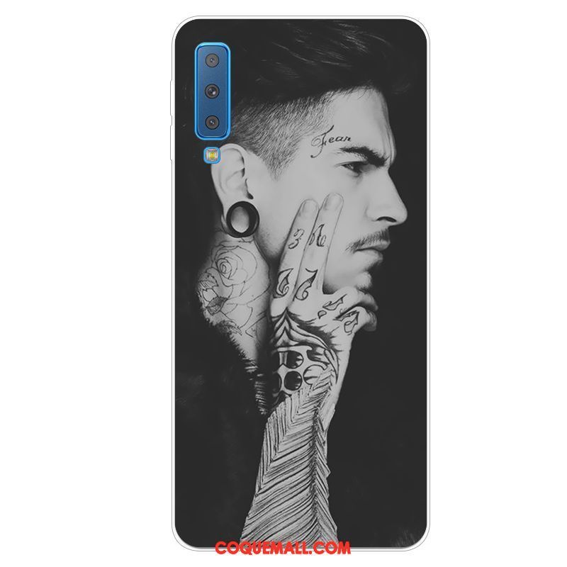 Étui Samsung Galaxy A7 2018 Protection Frais Téléphone Portable, Coque Samsung Galaxy A7 2018 Incassable Charmant