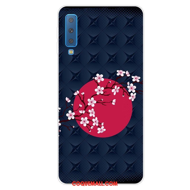 Étui Samsung Galaxy A7 2018 Protection Frais Téléphone Portable, Coque Samsung Galaxy A7 2018 Incassable Charmant