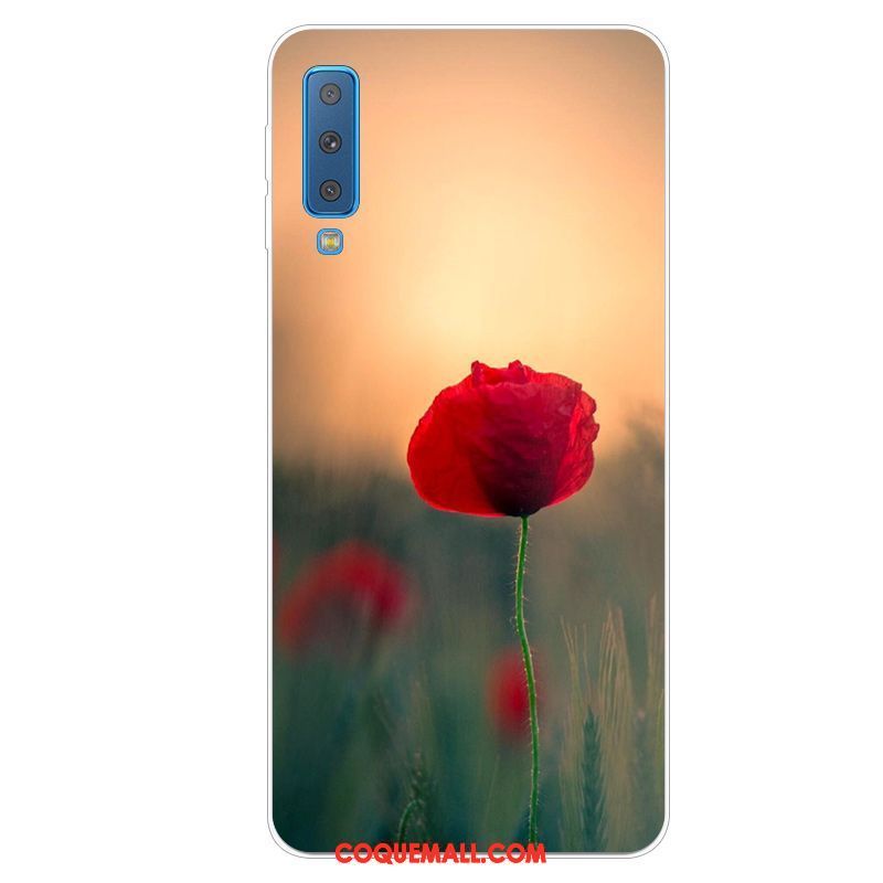 Étui Samsung Galaxy A7 2018 Protection Frais Téléphone Portable, Coque Samsung Galaxy A7 2018 Incassable Charmant