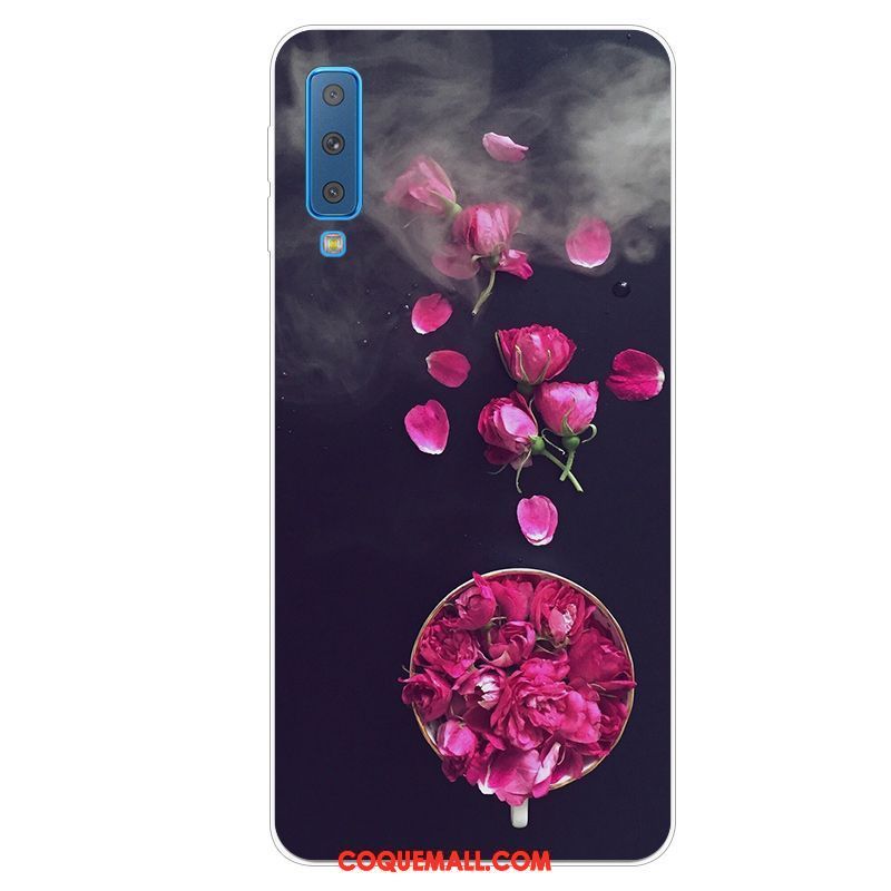 Étui Samsung Galaxy A7 2018 Protection Frais Téléphone Portable, Coque Samsung Galaxy A7 2018 Incassable Charmant