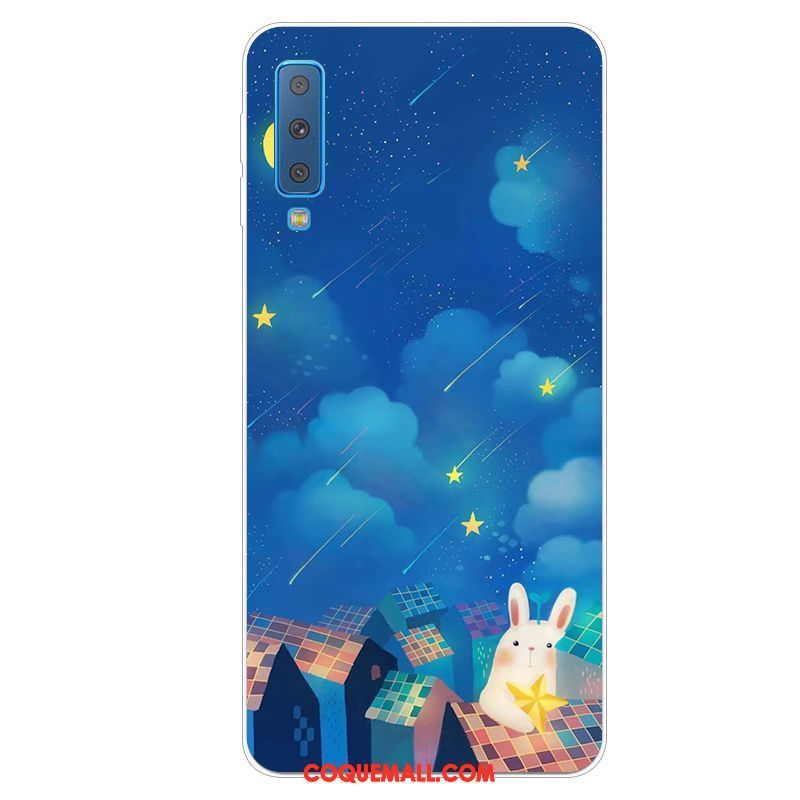 Étui Samsung Galaxy A7 2018 Protection Frais Téléphone Portable, Coque Samsung Galaxy A7 2018 Incassable Charmant