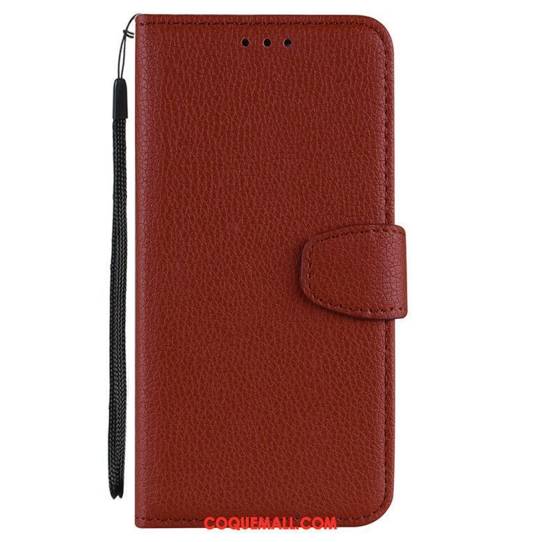 Étui Samsung Galaxy A7 2018 Protection Rouge Étoile, Coque Samsung Galaxy A7 2018 Couleur Unie Téléphone Portable