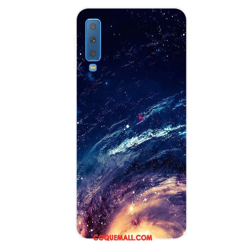 Étui Samsung Galaxy A7 2018 Protection Tout Compris Téléphone Portable, Coque Samsung Galaxy A7 2018 Incassable Fluide Doux