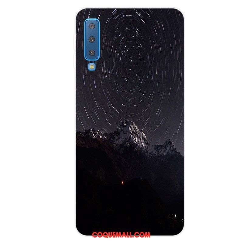 Étui Samsung Galaxy A7 2018 Protection Tout Compris Téléphone Portable, Coque Samsung Galaxy A7 2018 Incassable Fluide Doux