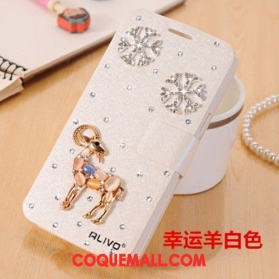 Étui Samsung Galaxy A7 2018 Téléphone Portable Blanc Étoile, Coque Samsung Galaxy A7 2018 Strass Nouveau