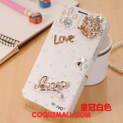 Étui Samsung Galaxy A7 2018 Téléphone Portable Blanc Étoile, Coque Samsung Galaxy A7 2018 Strass Nouveau